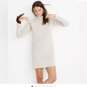 Madewell Soft Cream Long Sleeve Dress